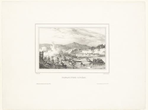 Oversteek van een rivier by Victor Adam