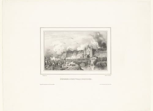 Verdediging van een versterkte stad by Victor Adam