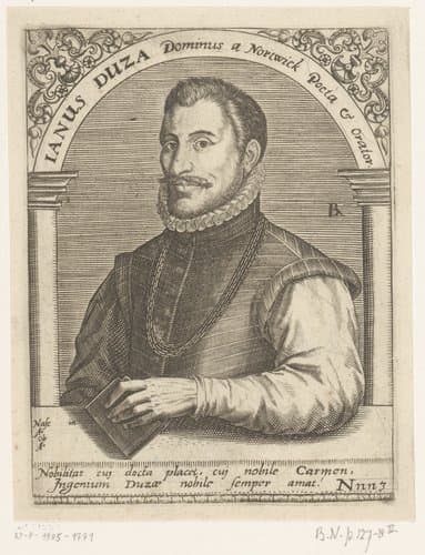 Serie portretten van vijftiende- en zestiende-eeuwse geleerden by Robert Boissard