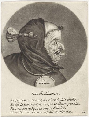 Karikaturen op de Franse geestelijkheid onder Lodewijk XIV, (A) by Jacob Gole