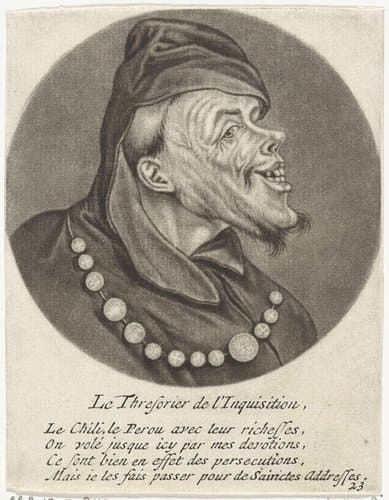 Monnik met munten by Jacob Gole