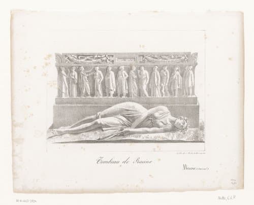 Graftombe van Jean Racine by anonymous; Charles Etienne Pierre Motte