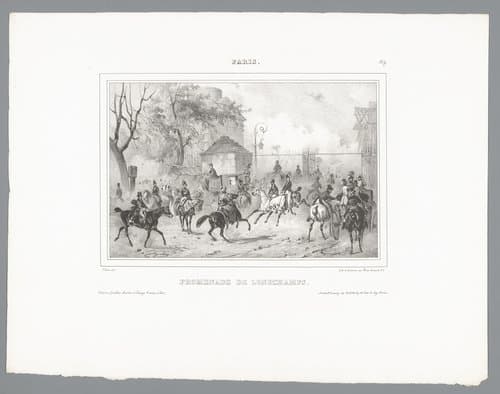 Promenade de Longchamps by Victor Adam