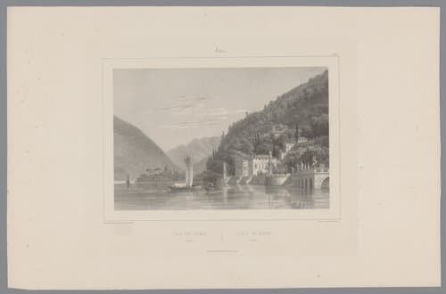 Lac de Côme. Torno / Lago di Como. Torno by Isodore-Laurent Deroy