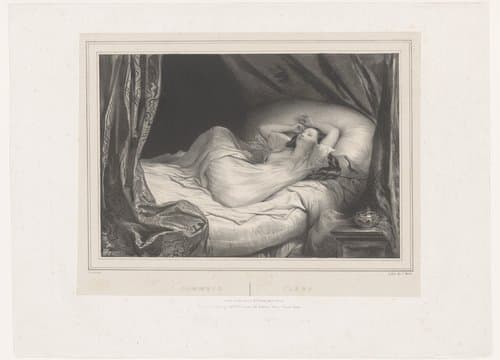Sommeil / Sleep by Achille Devéria