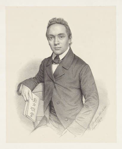 Portret van een onbekende man, mogelijk C.F.H. de Grijs by Johann Peter Berghaus