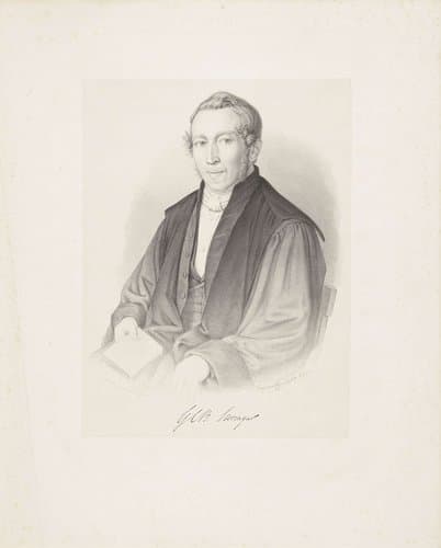 Portret van Gerard Conrad Bernard Suringar by Johann Peter Berghaus