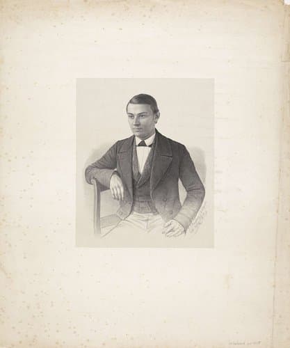 Portret van een onbekende man by Johann Peter Berghaus