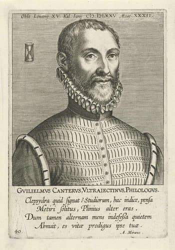 Portretten van beroemde Nederlandse en Vlaamse geleerden by Philips Galle
