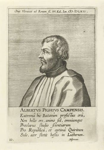 Portret van Albert Pigge by Philips Galle