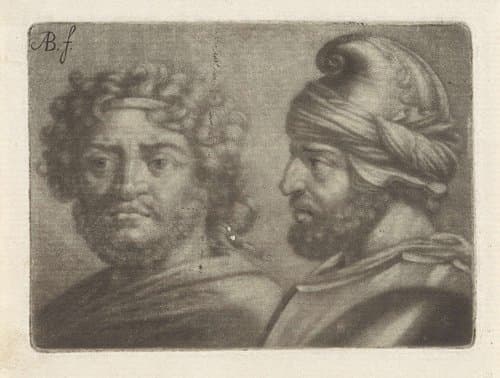 Twee Romeinse krijgslieden by Abraham Bloteling