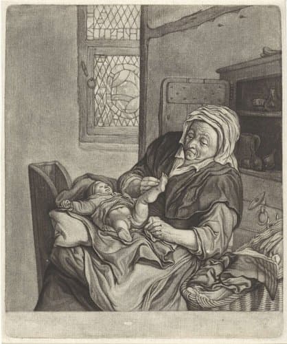 Vijf zintuigen by Cornelis Dusart