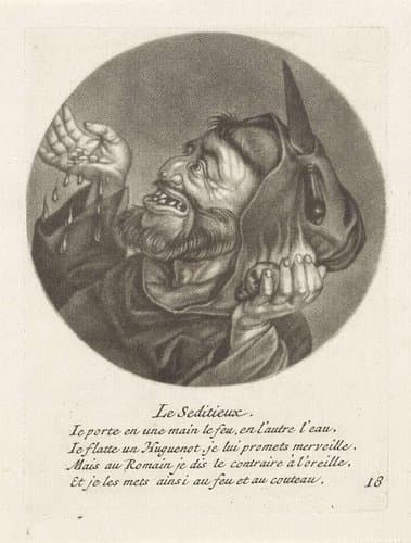 Monnik met vuur en water by Jacob Gole