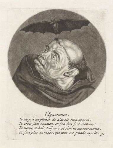 Monnik en een vleermuis by Jacob Gole