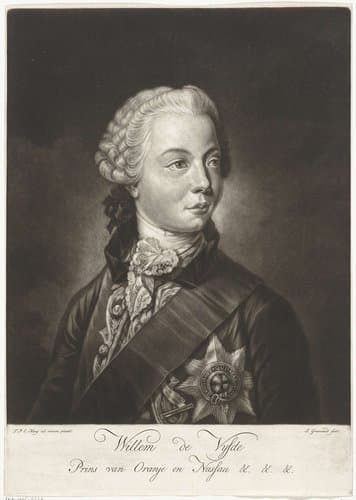 Portret van Willem V, prins van Oranje-Nassau by John Greenwood