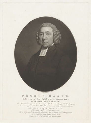 Portret van de predikant Petrus Haack by Charles Howard Hodges