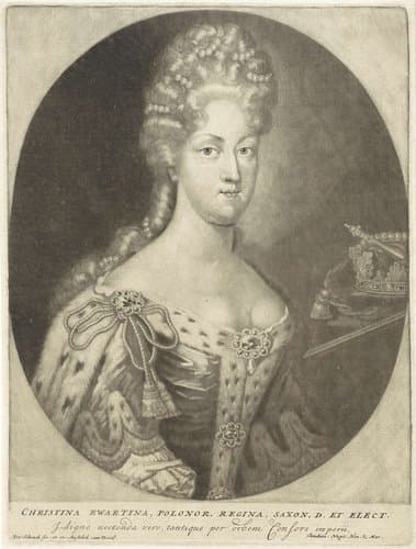 Portret van Christina Ewartina van Saksen by Pieter Schenk (I)