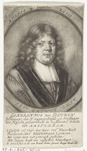 Portret van Gerbrand van Leeuwen by Pieter Schenk (I)