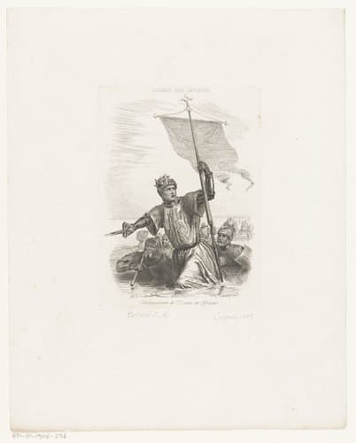 Debarquement de St. Louis en Afrique by Jacques Alphonse Testard