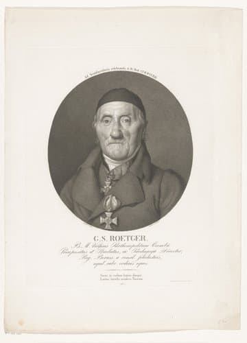 Portret van Gotthilf Sebastian Roetger