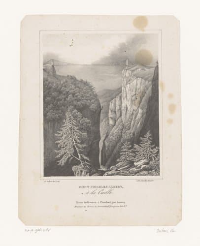 Pont Charles Albert à la Caille by Charles Dubois-Melly