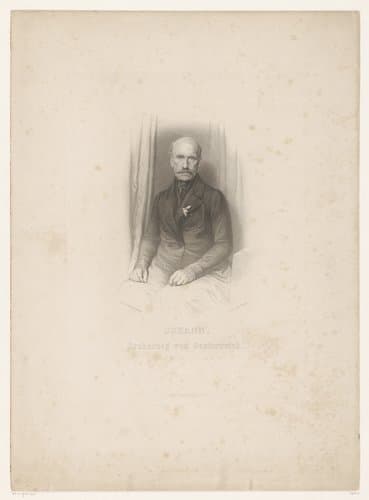 Portret van Johann by Albert Teichel