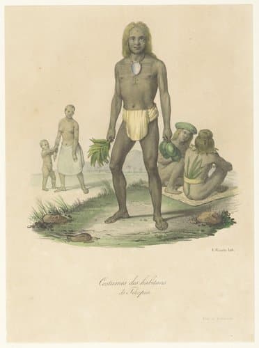 Kleding van de inwoners van Tikopia by Antoine Maurin