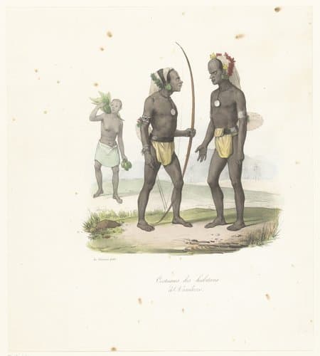 Kleding van de inwoners van Vanikoro by Victor Adam