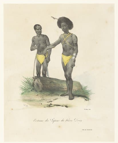 Costume des Papous du hâvre Dorey by Victor Adam