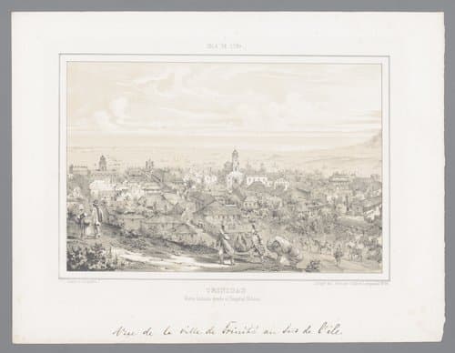 Gezicht op Trinidad by Frédéric Mialhe