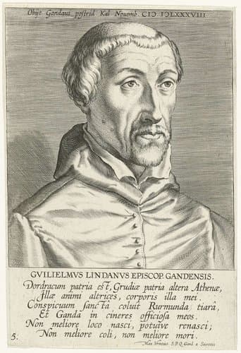 Portretten van beroemde Nederlandse en Vlaamse geleerden by Philips Galle