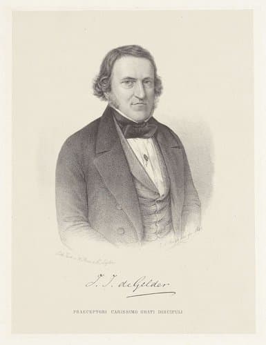 Portret van J.J. de Gelder by Johann Peter Berghaus