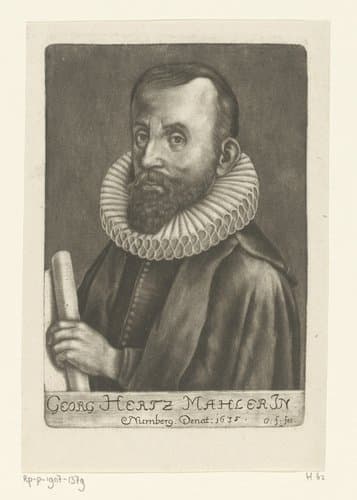 Portret van Georg Hertz by Georg Fennitzer