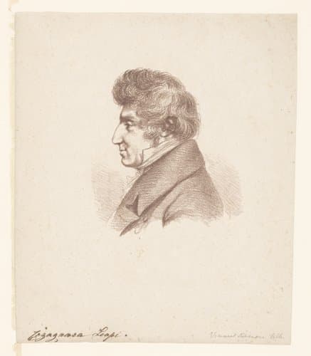Portret van graaf Leopoldo Cicognara by Dominique Vivant Denon (baron)