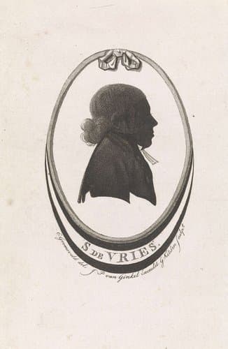 Silhouetportret van S. de Vries by Govert Kitsen