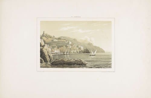 Mediterraans zeehaven by Pierre Louis Dubourcq