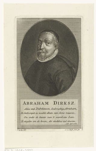 Portret van Abraham Dirks Bierens by Andries van Buysen jr.