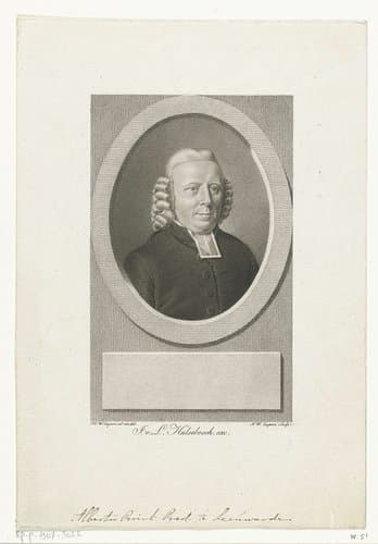 Portret van Albertus Brink by Jan Willem Caspari