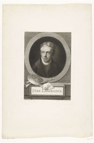 Portret van Dirk van Langendijk by Joannes Bemme
