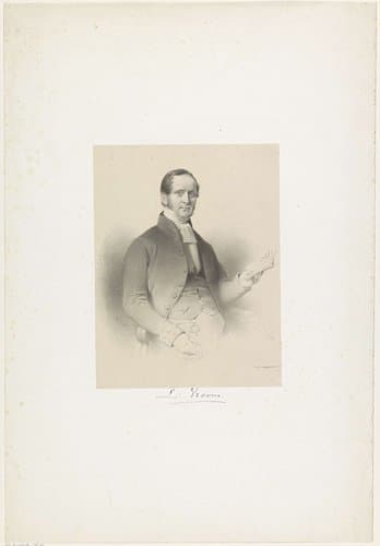 Portret van L. Vroom by Wilhelmus Cornelis Chimaer van Oudendorp