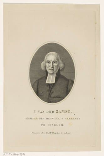 Portret van Jan van der Zandt by Walraad Nieuwhoff