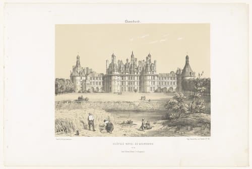 Chambord. Château Royal de Chambord by Léon Auguste Asselineau
