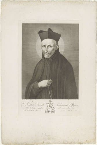 Portret van de heilige José de Calasanz by Girolamo Carattoni