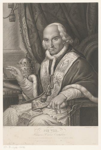Portret van paus Pius VIII by Octave Tassaert