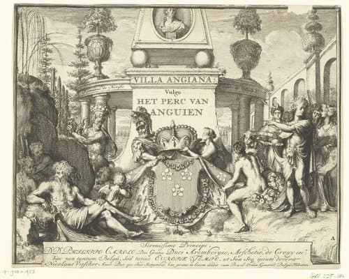 Het park van Enghien (Edingen) by Romeyn de Hooghe