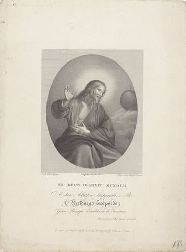 Christus met stigmata en wereldglobe by Massimiliano Capezzuoli