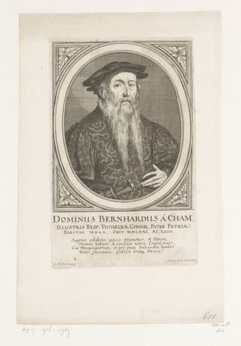 Portretten van burgemeesters van Zürich by Conrad Meyer
