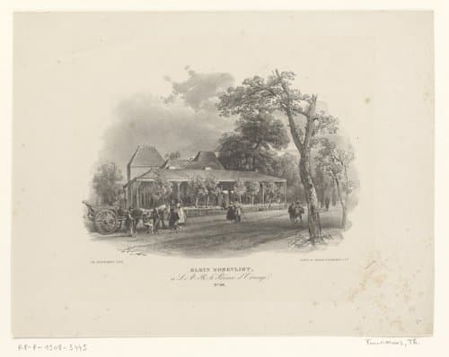 Gezicht op Klein Zorgvliet by Théodore Fourmois
