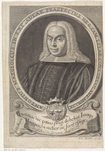 Portret van Antonio Maggiocco by Antonio Baldi