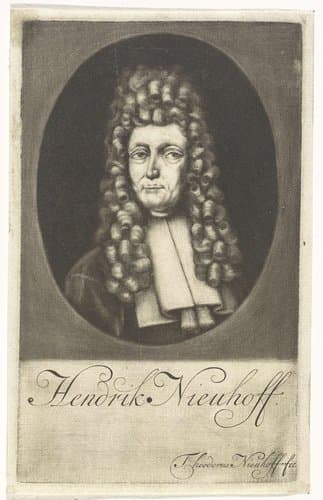 Portret van Hendrik Nieuhoff by Theodorus Nieuhoff